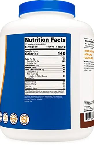 Nutricost Whey Protein Concentrate (Chocolate) 5LBS - TrustMedUSA