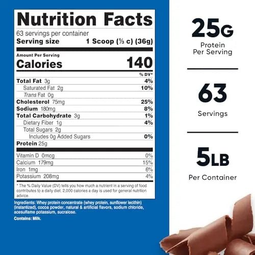 Nutricost Whey Protein Concentrate (Chocolate) 5LBS - TrustMedUSA