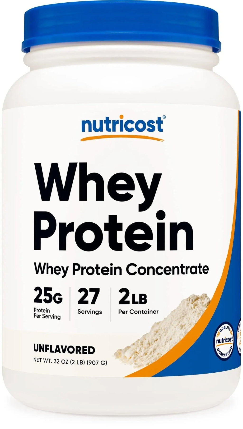 Nutricost Whey Protein Concentrate (Unflavored) 2LBS - Gluten Free & Non-GMO - TrustMedUSA