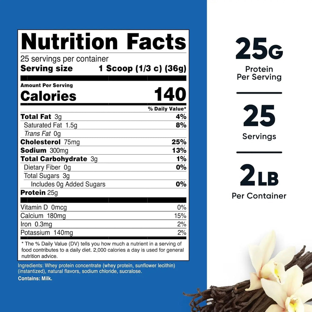 Nutricost Whey Protein Concentrate (Vanilla) 2LBS - TrustMedUSA