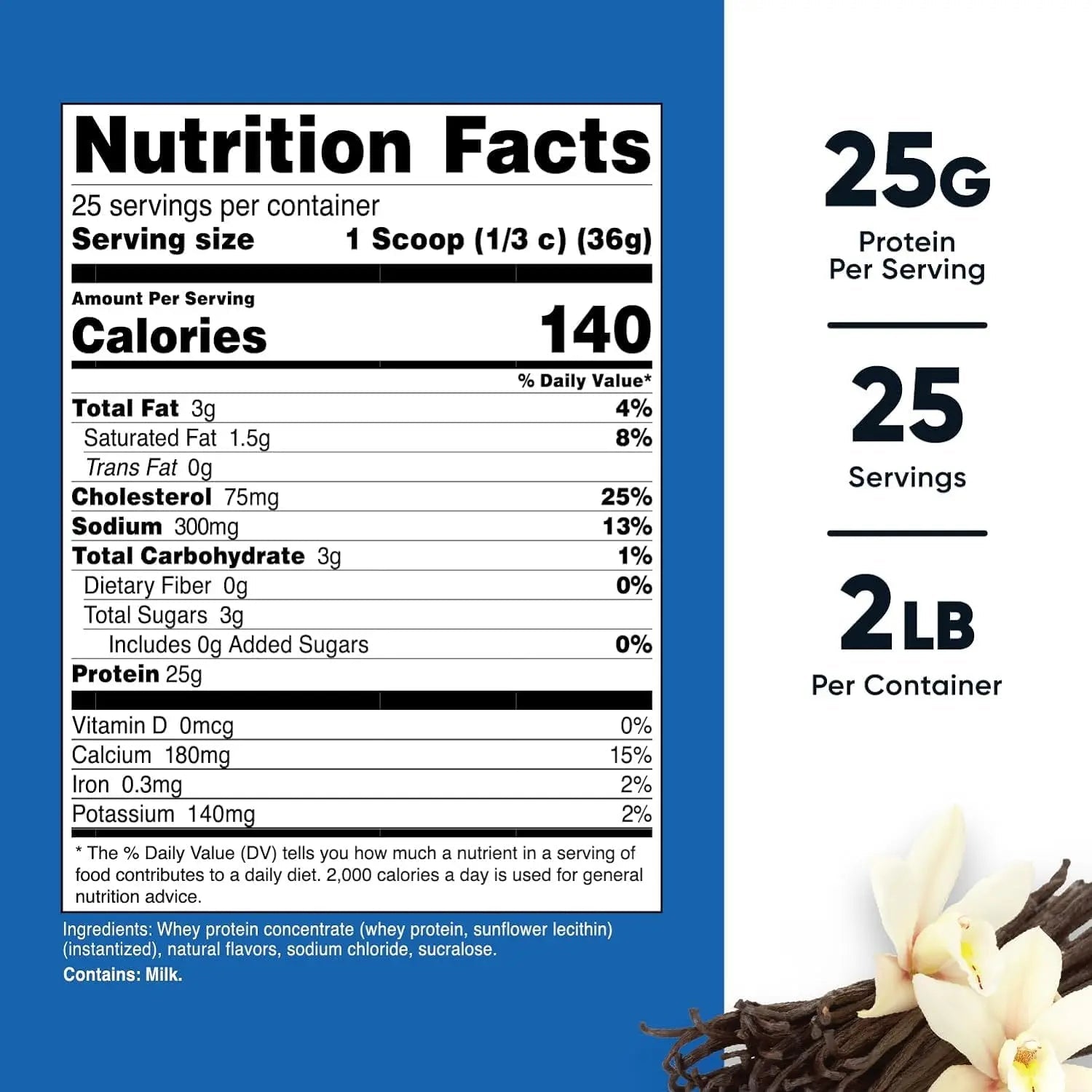 Nutricost Whey Protein Concentrate (Vanilla) 2LBS - TrustMedUSA