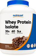 Nutricost Whey Protein Isolate (Mocha) 5LBS - Gluten Free & Non-GMO - TrustMedUSA