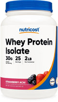 Nutricost Whey Protein Isolate (Strawberry Acai, 2 Pounds) - TrustMedUSA
