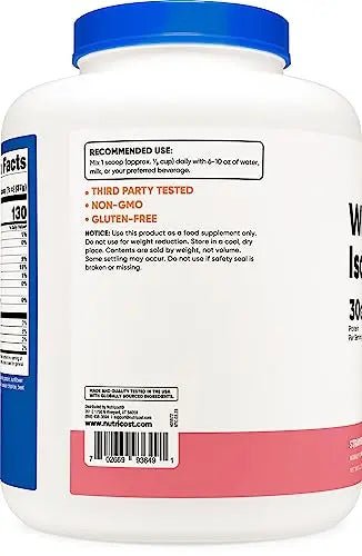 Nutricost Whey Protein Isolate (Strawberry Milkshake) 5LBS - TrustMedUSA