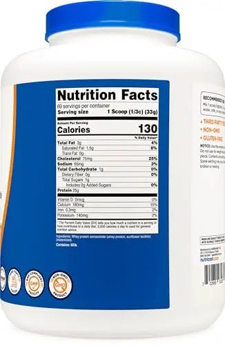 Nutricost Whey Protein Powder, Unflavored, 5 pounds - from Whey Protein Concentrate - TrustMedUSA