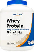 Nutricost Whey Protein Powder, Unflavored, 5 pounds - from Whey Protein Concentrate - TrustMedUSA