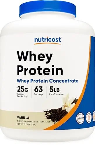 Nutricost Whey Protein Supplement Powder, Vanilla, 5 pounds - TrustMedUSA