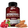 NutriFlair Premium Berberine HCL 1200mg, 120 Capsules - Plus Pure True Ceylon Cinnamon - TrustMedUSA