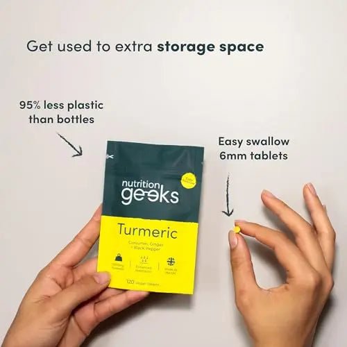 Nutrition Geeks Turmeric Tablets 2000 mg with Black Pepper & Ginger, High Strength - TrustMedUSA