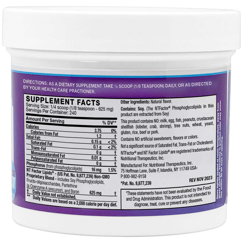 Nutritional Therapeutics NTFactor Lipids Powder, Aging & Cellular Support, 240 Servings - TrustMedUSA