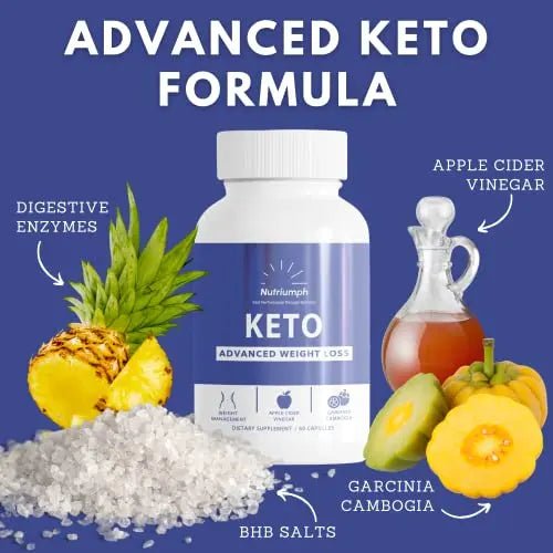 Nutriumph Keto BHB exogenous ketones | Keto Diet Pills | Advanced Ketone Supplement - TrustMedUSA