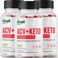Nutrocell Simpli Health ACV Ketos Gummies Keto Apple Cider Vinegar 1050mg - TrustMedUSA