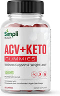 Nutrocell Simpli Health ACV Ketos Gummies Keto Apple Cider Vinegar 1050mg, Simplihealth - TrustMedUSA