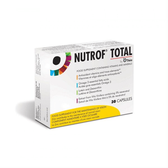 NUTROF TOTAL, for vision preservation, 30 soft gelatin capsules - TrustMedUSA