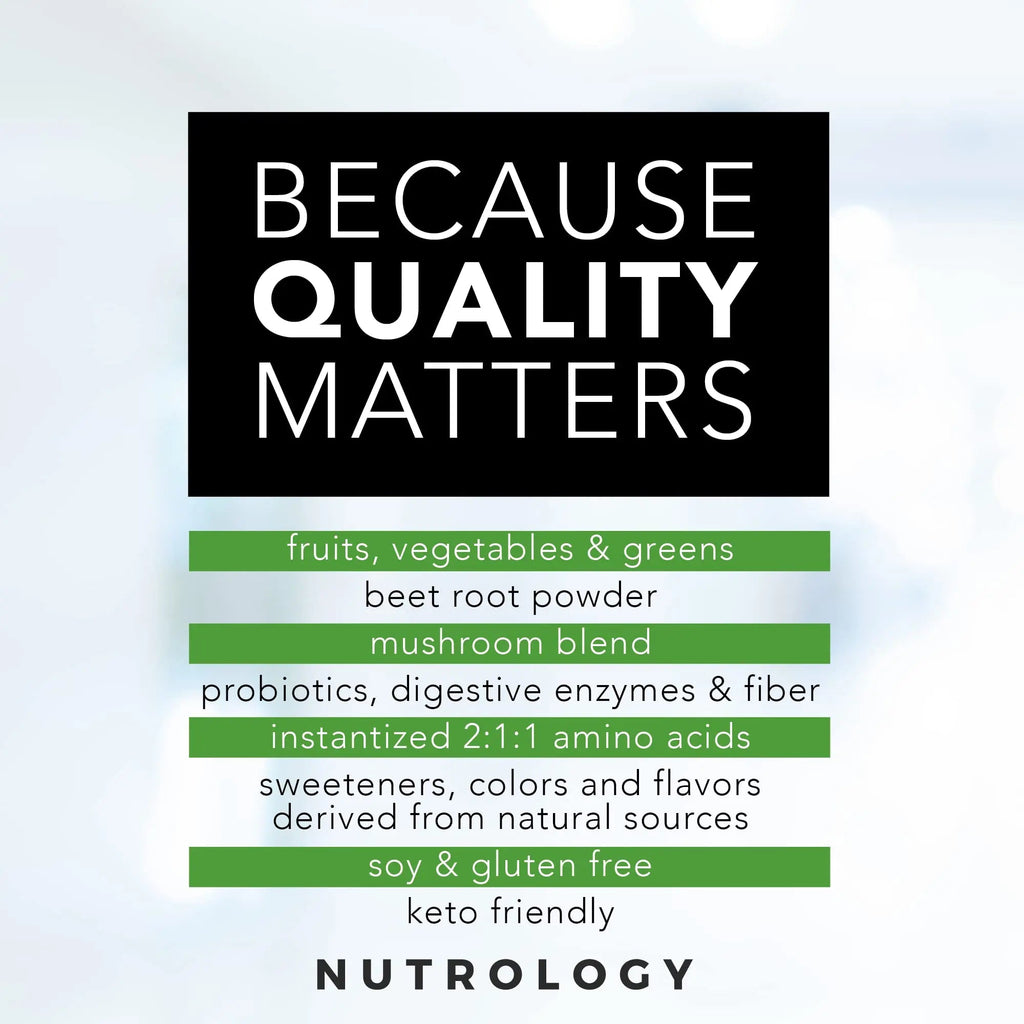 Nutrology Greens & Fruits Powder-Naturally Sourced Superfood, Chocolate (30 Servings) Beet Natural O2, Pre Workout Powder, Passion Fruit Flavor (30 Servings) - TrustMedUSA