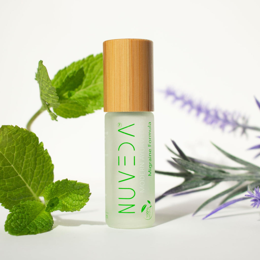 NUVEDA® Advanced Migraine Formula - All Natural Headache Stick | Modern Ayurvedic, Roll On Stick | Therapeutic Grade Essential Oil Aromatherapy | Made in USA - TrustMedUSA