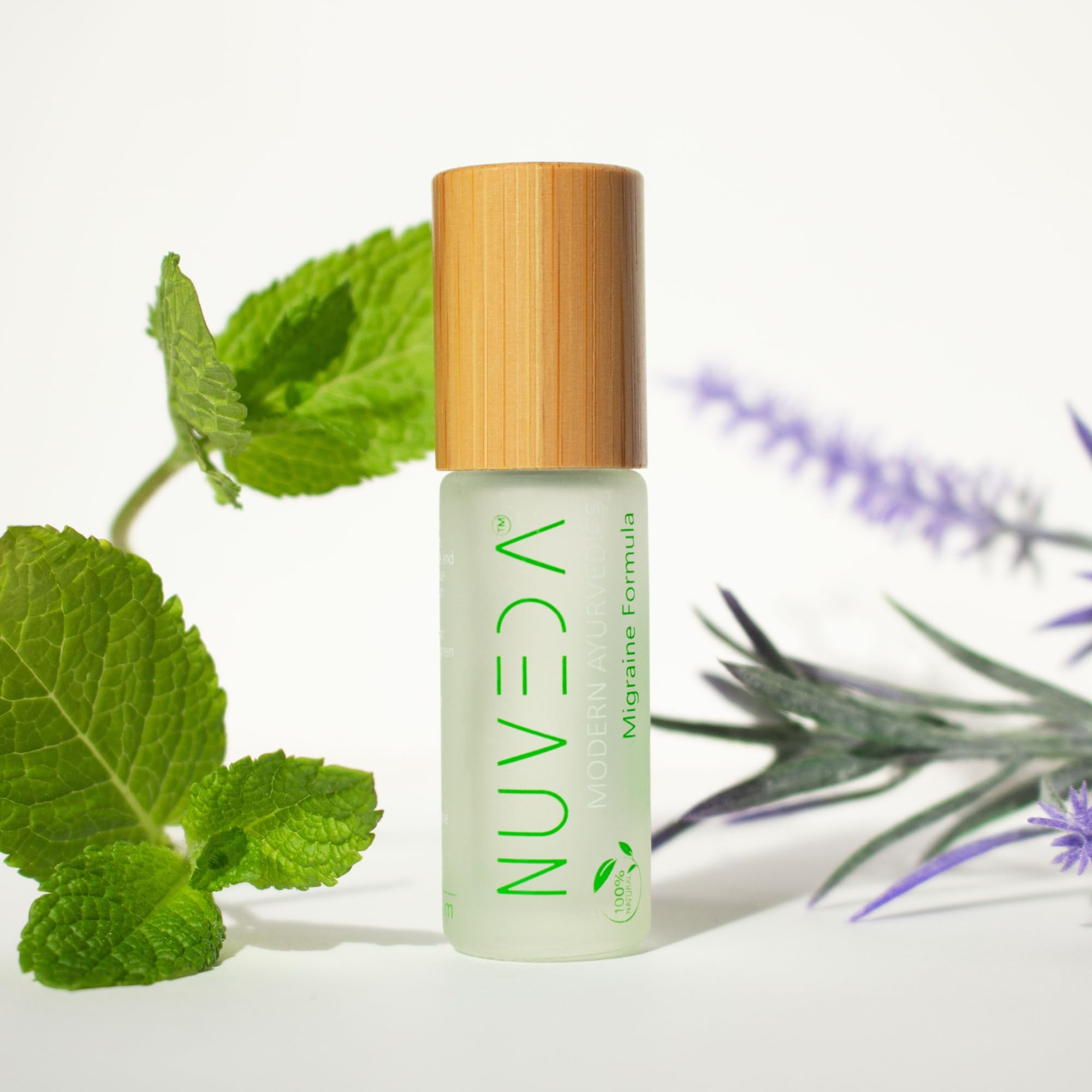 NUVEDA® Advanced Migraine Formula - All Natural Headache Stick | Modern Ayurvedic, Roll On Stick | Therapeutic Grade Essential Oil Aromatherapy | Made in USA - TrustMedUSA