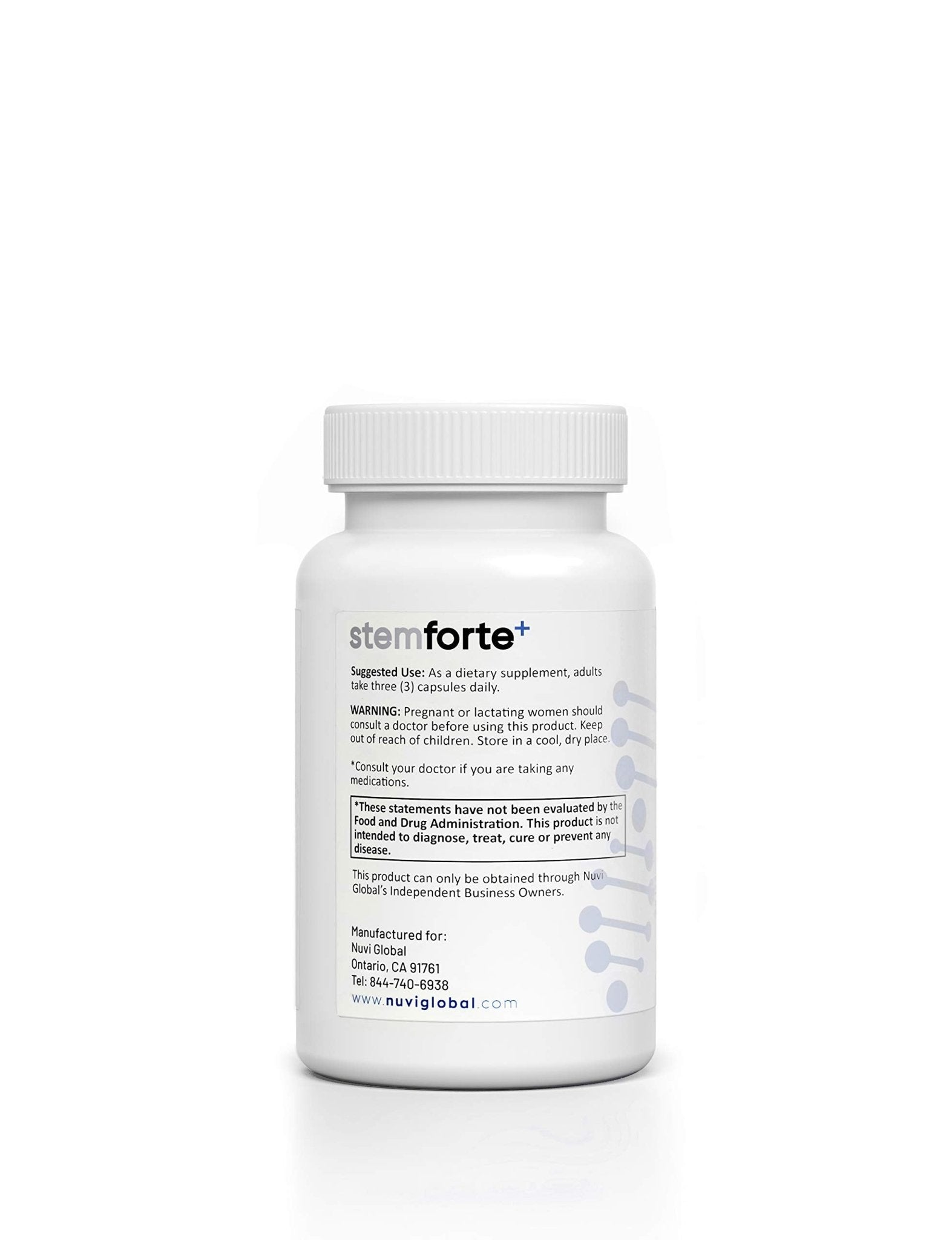NuVi Global Stemforte Plus Stem Cell and Telomere Supplements – Cell Regeneration, Cell Growth & Telomere Support for Healthy Aging & Cellular Health – 90 Capsules for Men & Women - TrustMedUSA