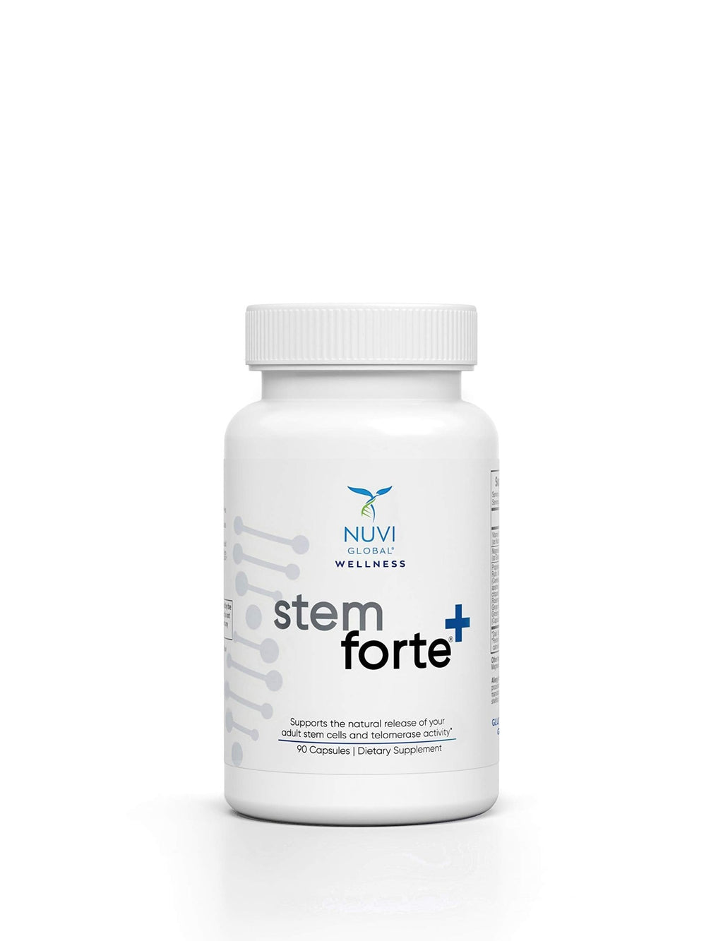 NuVi Global Stemforte Plus Stem Cell and Telomere Supplements – Cell Regeneration, Cell Growth & Telomere Support for Healthy Aging & Cellular Health – 90 Capsules for Men & Women - TrustMedUSA