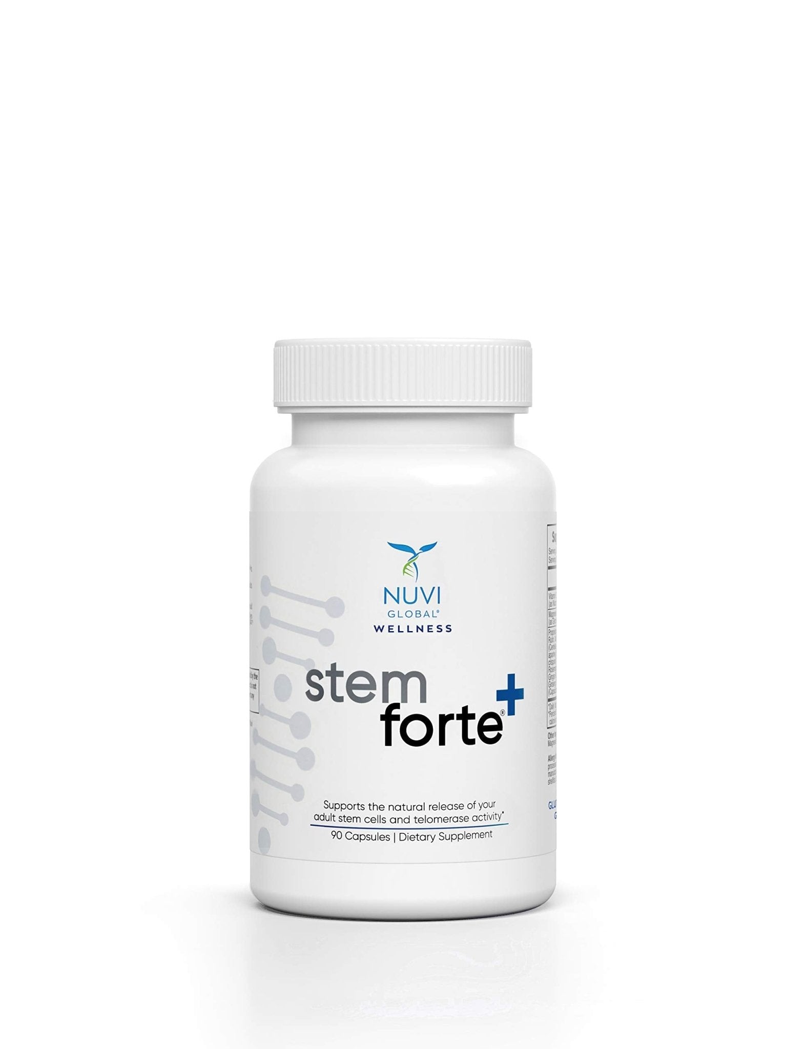 NuVi Global Stemforte Plus Stem Cell and Telomere Supplements – Cell Regeneration, Cell Growth & Telomere Support for Healthy Aging & Cellular Health – 90 Capsules for Men & Women - TrustMedUSA