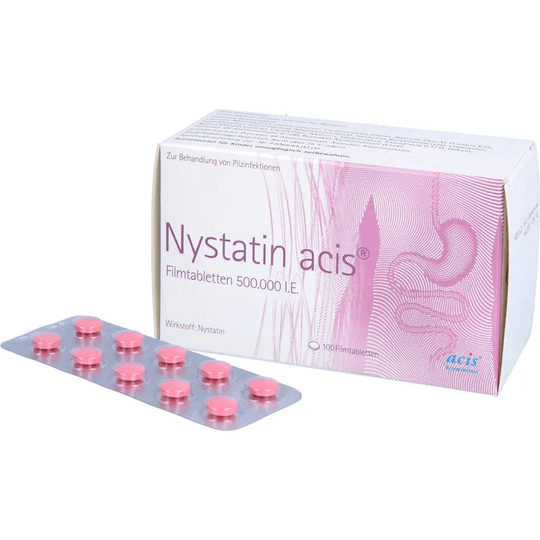 Nystatin acis film-coated tablets, 100 pcs - TrustMedUSA