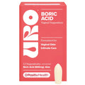 O Positiv URO Boric Acid Vaginal Suppository – with Lactic Acid, and Aloe for Fast Relief and Vaginal Odor Control – Vegan, Free from Parabens, Dyes, and Fragrances – 12 Count (Pack of 1) - TrustMedUSA