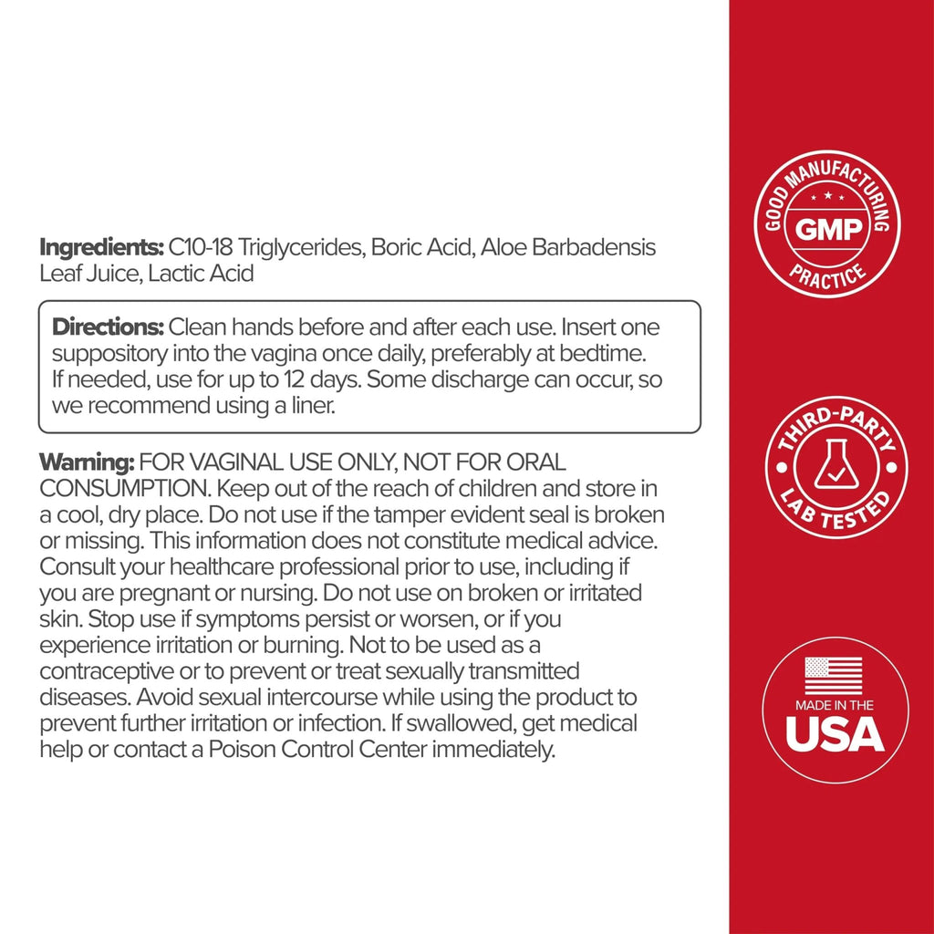 O Positiv URO Vaginal Probiotic and URO Boric Acid Vaginal Suppository Bundle - TrustMedUSA