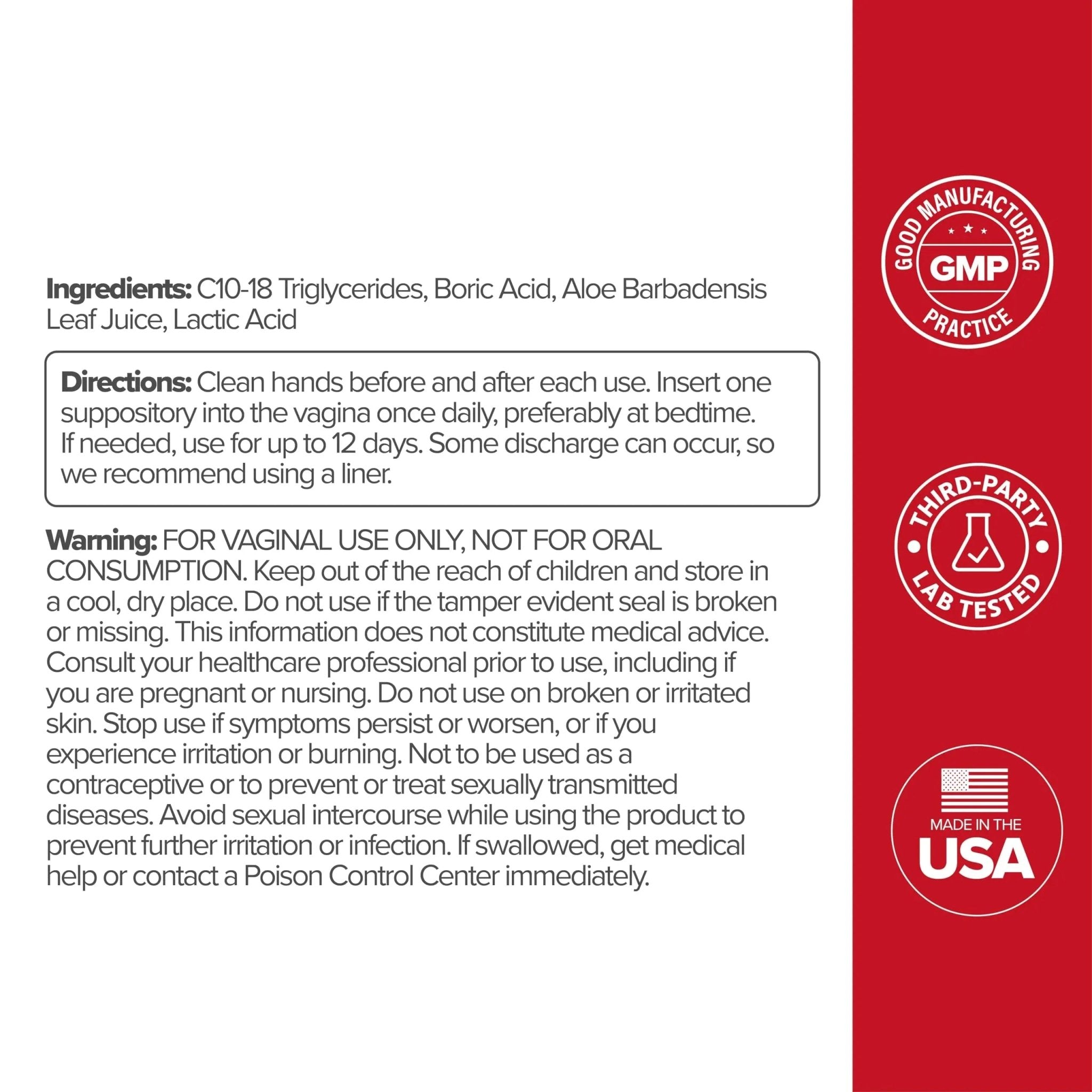 O Positiv URO Vaginal Probiotic and URO Boric Acid Vaginal Suppository Bundle - TrustMedUSA