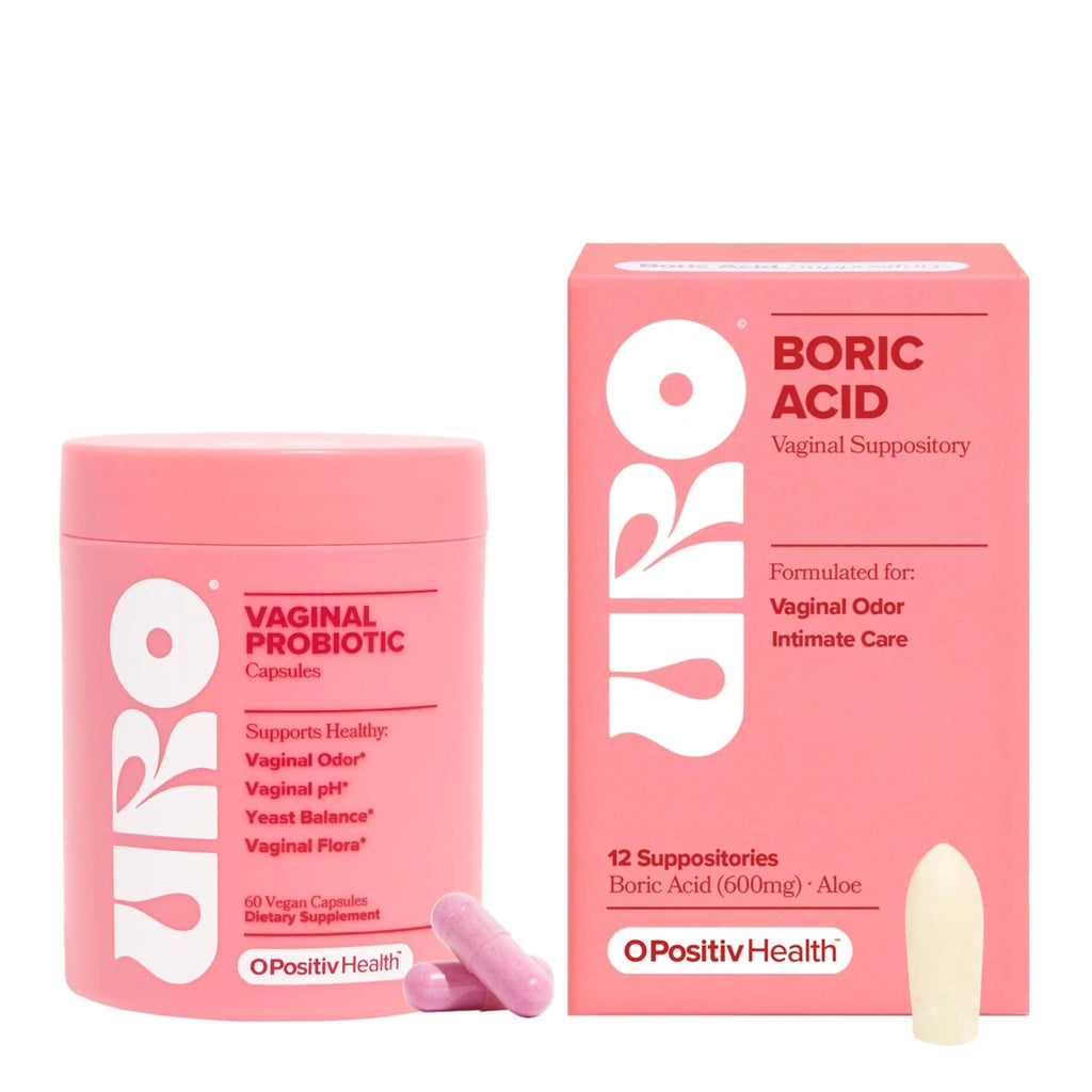 O Positiv URO Vaginal Probiotic and URO Boric Acid Vaginal Suppository Bundle - TrustMedUSA
