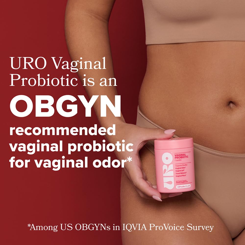 O Positiv URO Vaginal Probiotics for Women pH Balance with Prebiotics & Lactobacillus – Vaginal Health Supplement – Promote Healthy Vaginal Odor & Flora, 60 Count (Pack of 1), 1 Month Supply - Maple Wellness Supplements