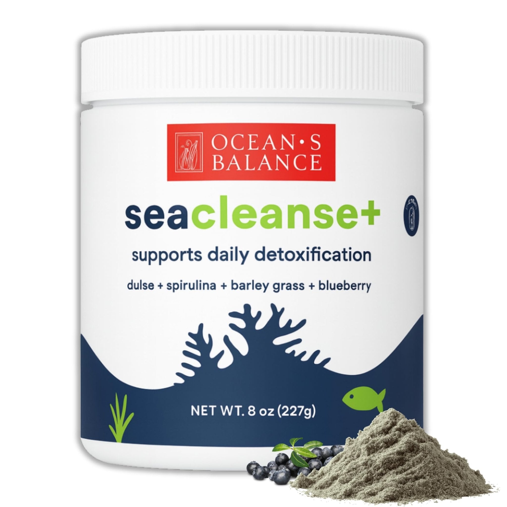 Ocean's Balance Seacleanse+ Daily Detox Cleanse Powder | Gut Health & Immune Support | Supports Gentle Cleanse & Vitality | 8oz - TrustMedUSA