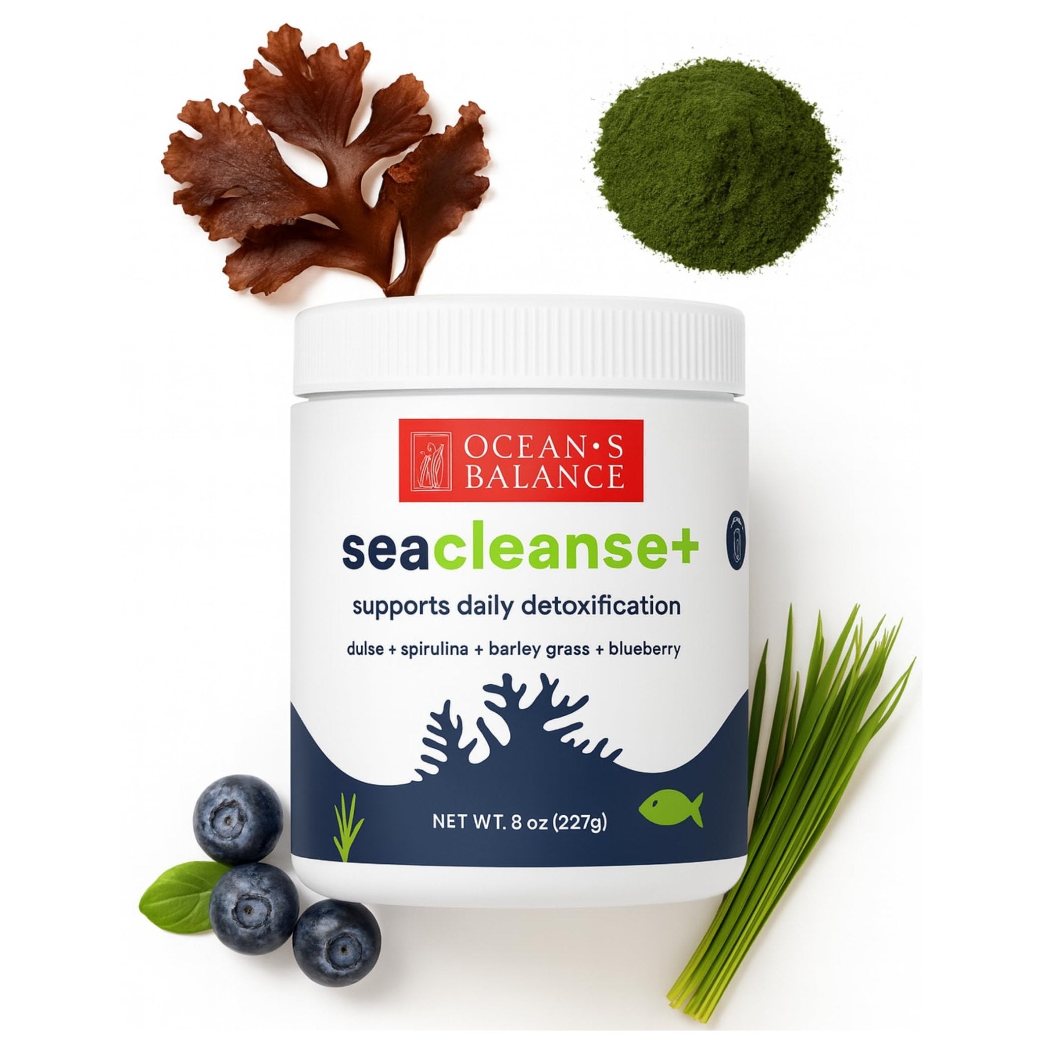 Ocean's Balance Seacleanse+ Daily Detox Cleanse Powder | Gut Health & Immune Support | Supports Gentle Cleanse & Vitality | 8oz - TrustMedUSA