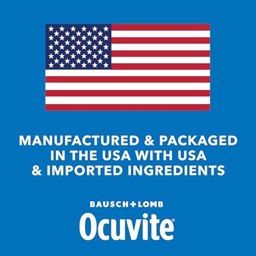 Ocuvite 50+ Eye Vitamin & Mineral Supplement, Multivitamin for Vision & Ocular Health with Omega-3, Zinc, Vitamins C & E, Lutein & Zeaxanthin, Zinc Supplements for Women and Men, 50 Softgels - TrustMedUSA