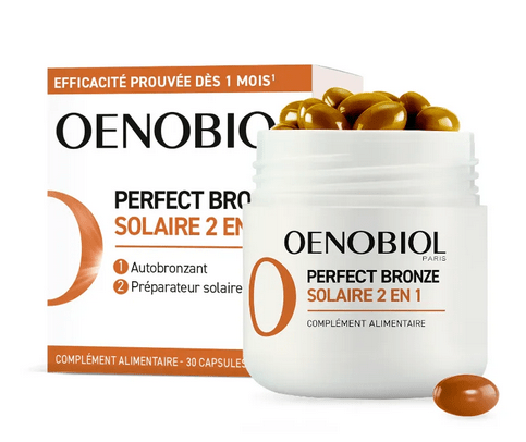 OENOBIOL - Perfect Bronze Solaire 2in1 : Dual-Action Self-Tanner & Sun Prep 30 Capsules - TrustMedUSA