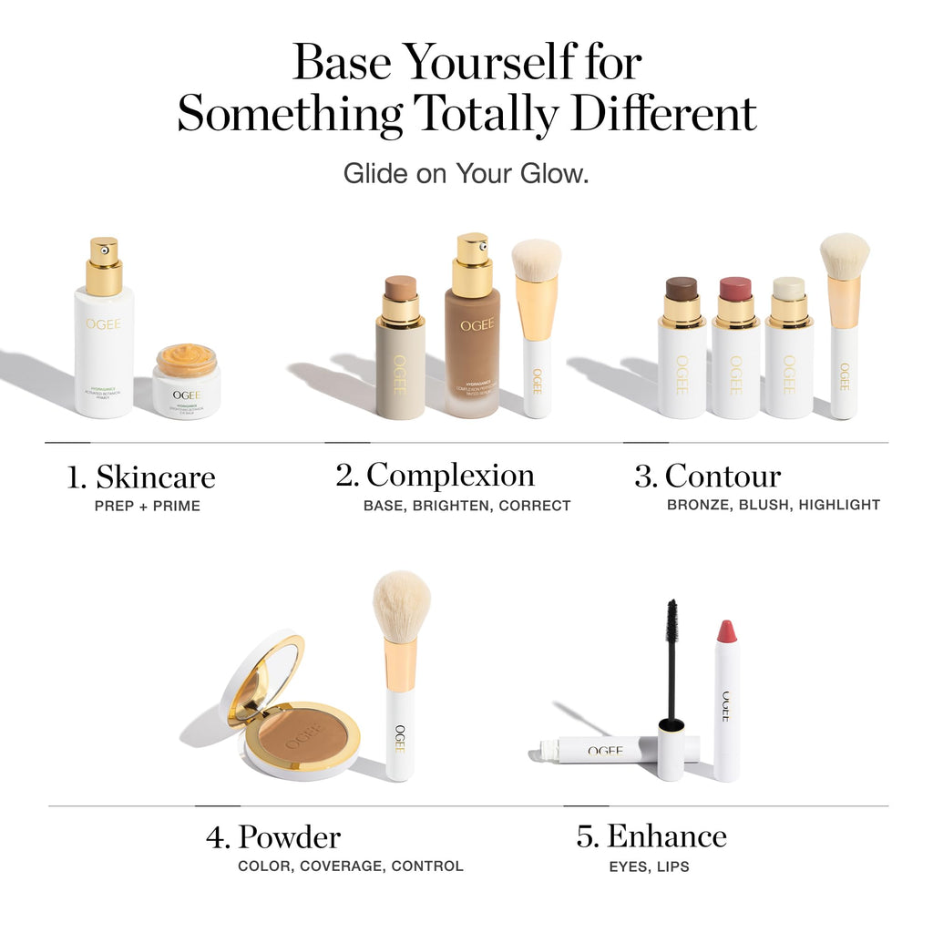 Ogee Complexion Perfecting Liquid Foundation - Lightweight Tinted Moisturizer For Face (Mahogany 14.5N - Deep Cocoa (Rich Undertones) - with Vitamin C & Jojoba Oil - Certified Organic & Made in USA - TrustMedUSA