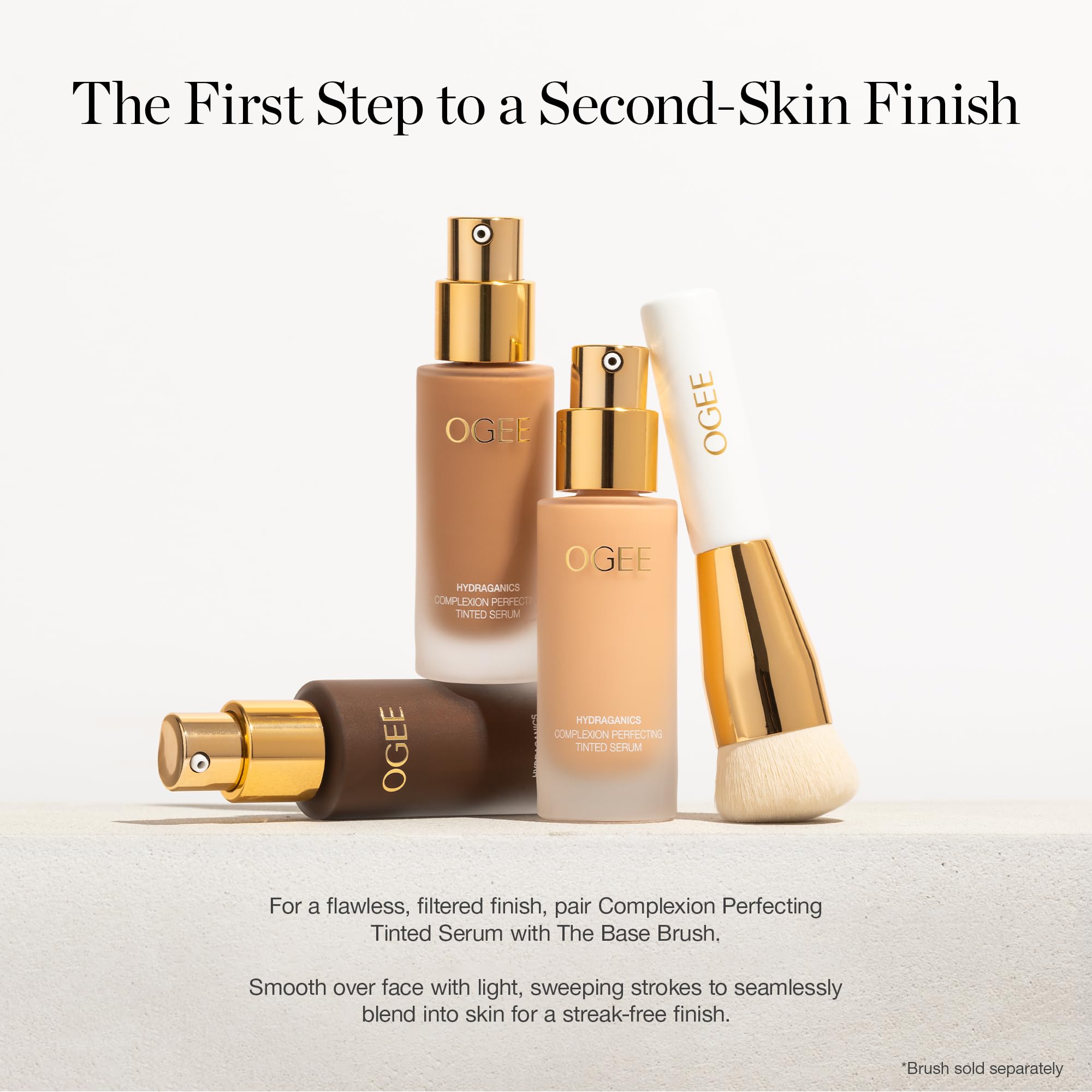 Ogee Complexion Perfecting Liquid Foundation - Lightweight Tinted Moisturizer For Face (Mahogany 14.5N - Deep Cocoa (Rich Undertones) - with Vitamin C & Jojoba Oil - Certified Organic & Made in USA - TrustMedUSA