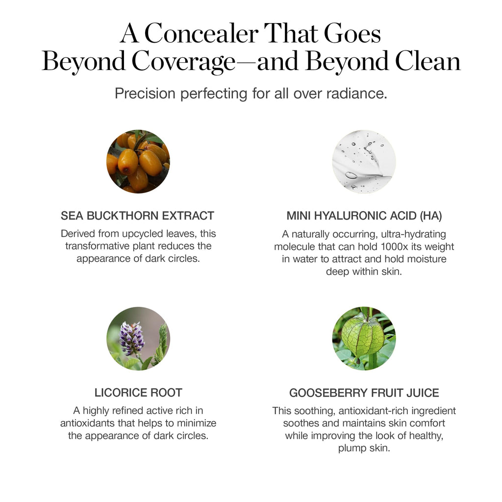 Ogee Complexion Perfecting Under Eye Concealer - Certified Organic Full Coverage Concealer - Buildable Coverage - OSIER 1.75W - Light Medium (Olive Undertones) - TrustMedUSA