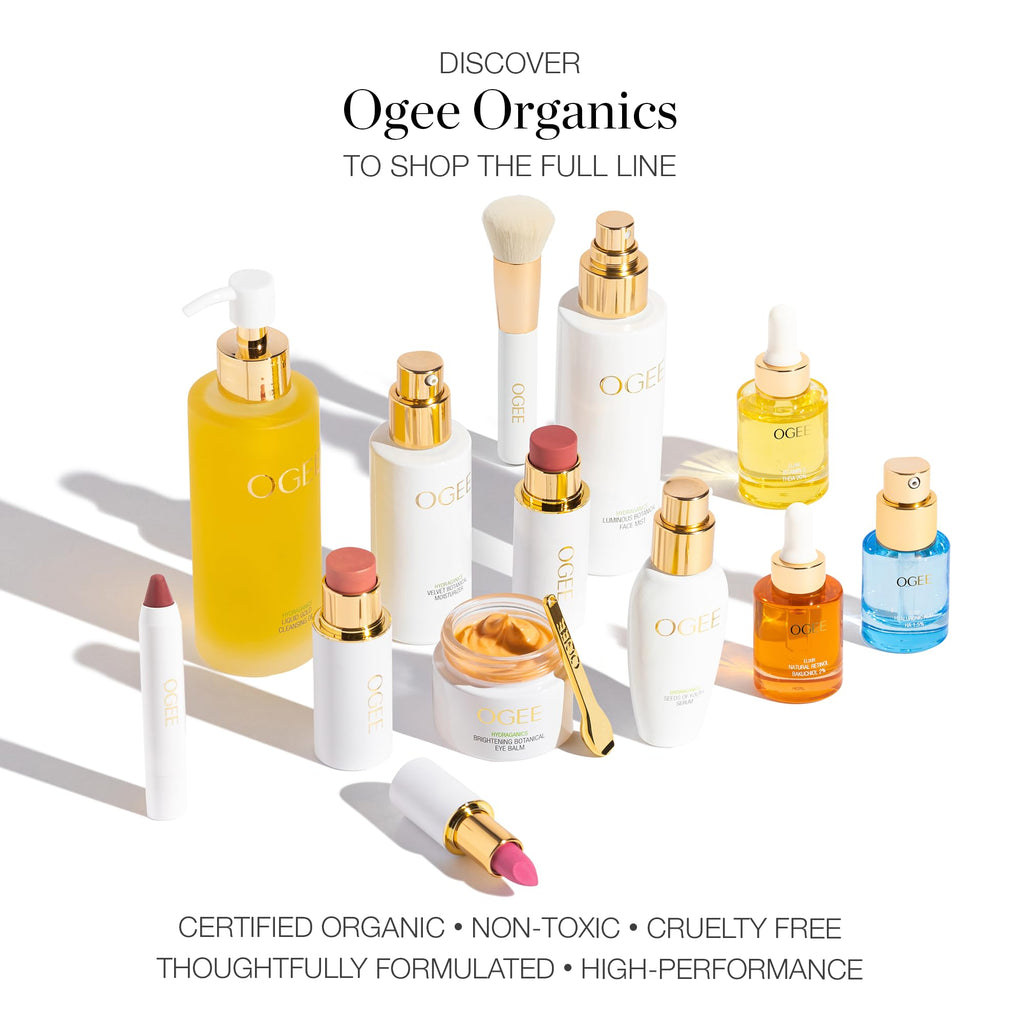 Ogee Sculpted Face Stick (ROSE QUARTZ - ROSE BLUSH) Certified Organic Blush Stick - Multi-Use Cream Blush Stick for Cheeks, Lips & Face - TrustMedUSA