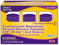 Ohm Esomeprazole Magnesium Delayed Release Capsules 20mg - Frequent Heartburn & Acid Reflux Relief, 24 Hour Chest & Stomach Acid Reducer (6 Weeks of Supply, 42, Count) - Maple Wellness Supplements