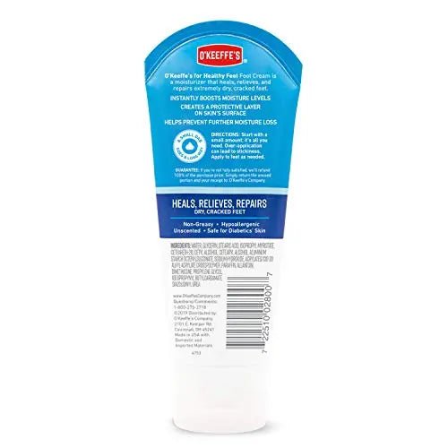 O'Keeffe's for Healthy Feet Foot Cream, Guaranteed Relief for Extremely Dry, Cracked Feet - TrustMedUSA