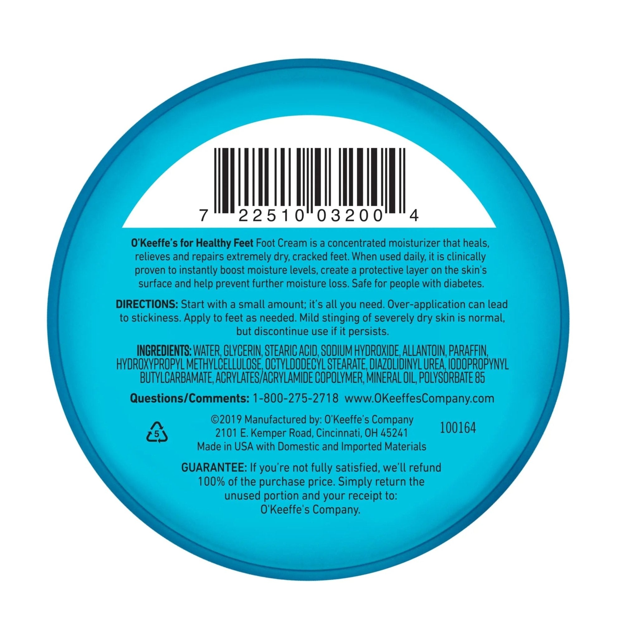 O'Keeffe's for Healthy Feet Foot Cream, Guaranteed Relief for Extremely Dry, Cracked Feet - TrustMedUSA