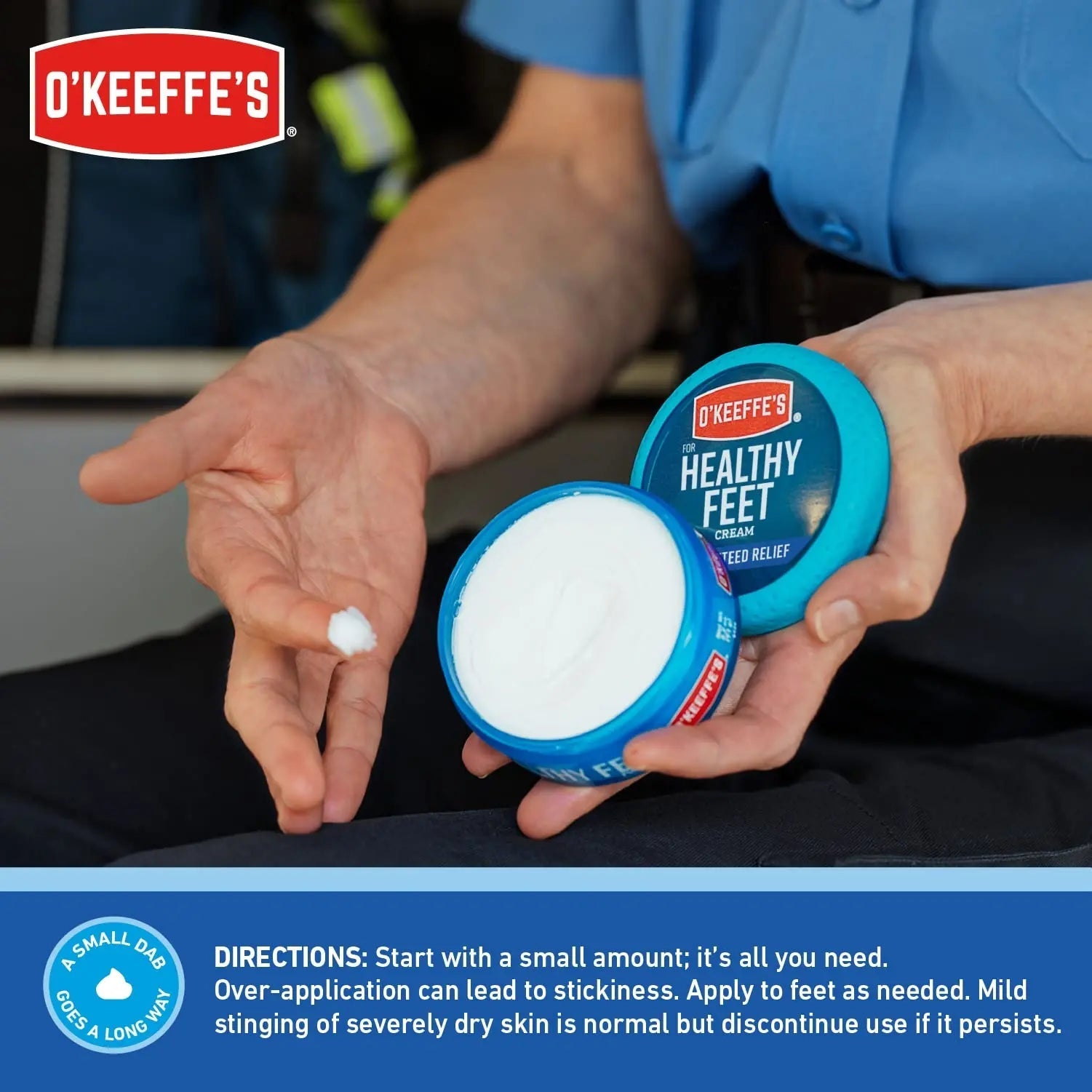 O'Keeffe's for Healthy Feet Foot Cream, Guaranteed Relief for Extremely Dry, Cracked Feet - TrustMedUSA