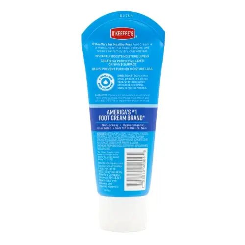 O'Keeffe's for Healthy Feet Foot Cream, Guaranteed Relief for Extremely Dry, Cracked Feet - TrustMedUSA