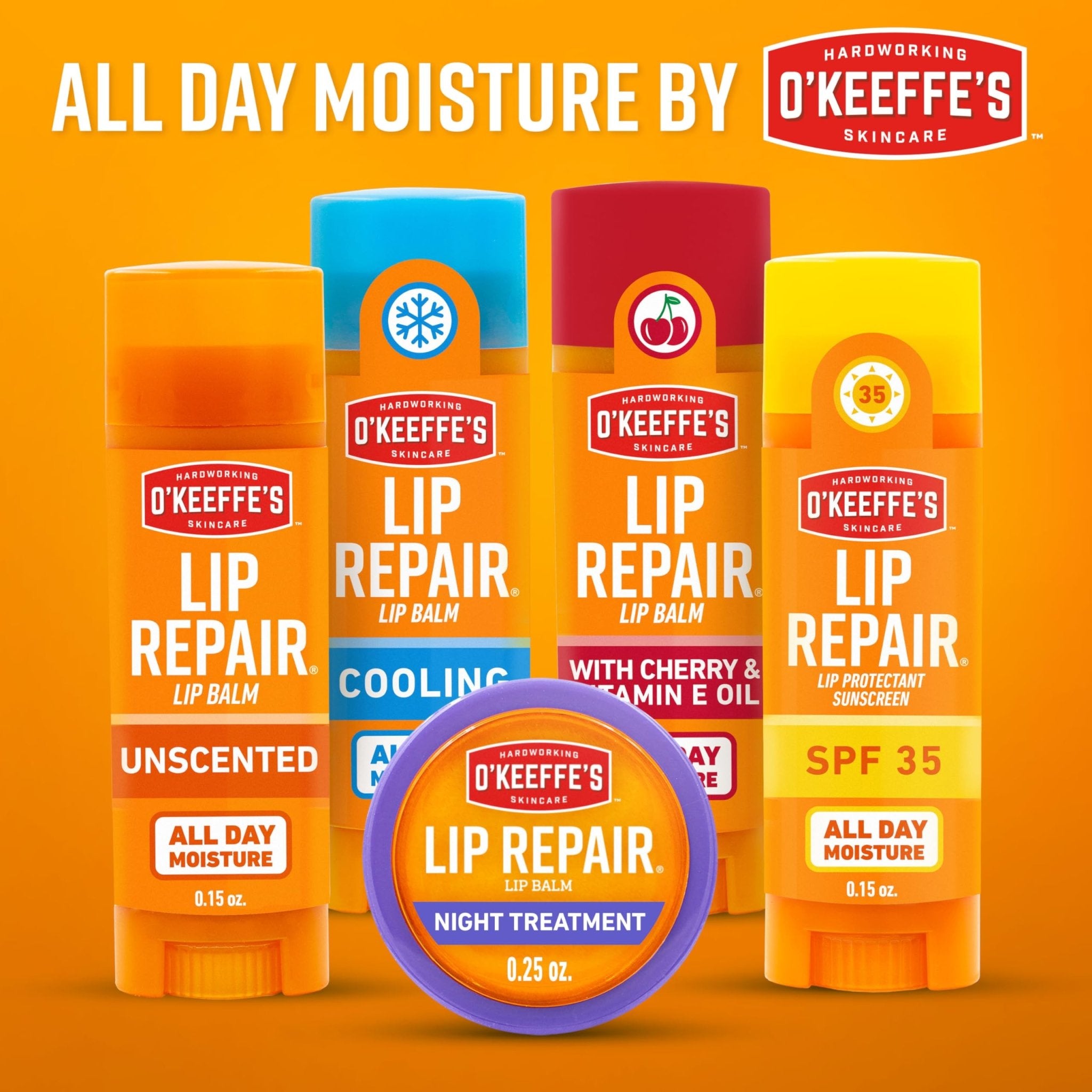 O'Keeffe's Lip Repair SPF 35 Lip Balm - Stick (3 Pack) - Sun-Safe Moisturizer for Extremely Cracked, Dry Lips - TrustMedUSA