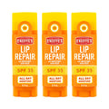 O'Keeffe's Lip Repair SPF 35 Lip Balm - Stick (3 Pack) - Sun-Safe Moisturizer for Extremely Cracked, Dry Lips - TrustMedUSA