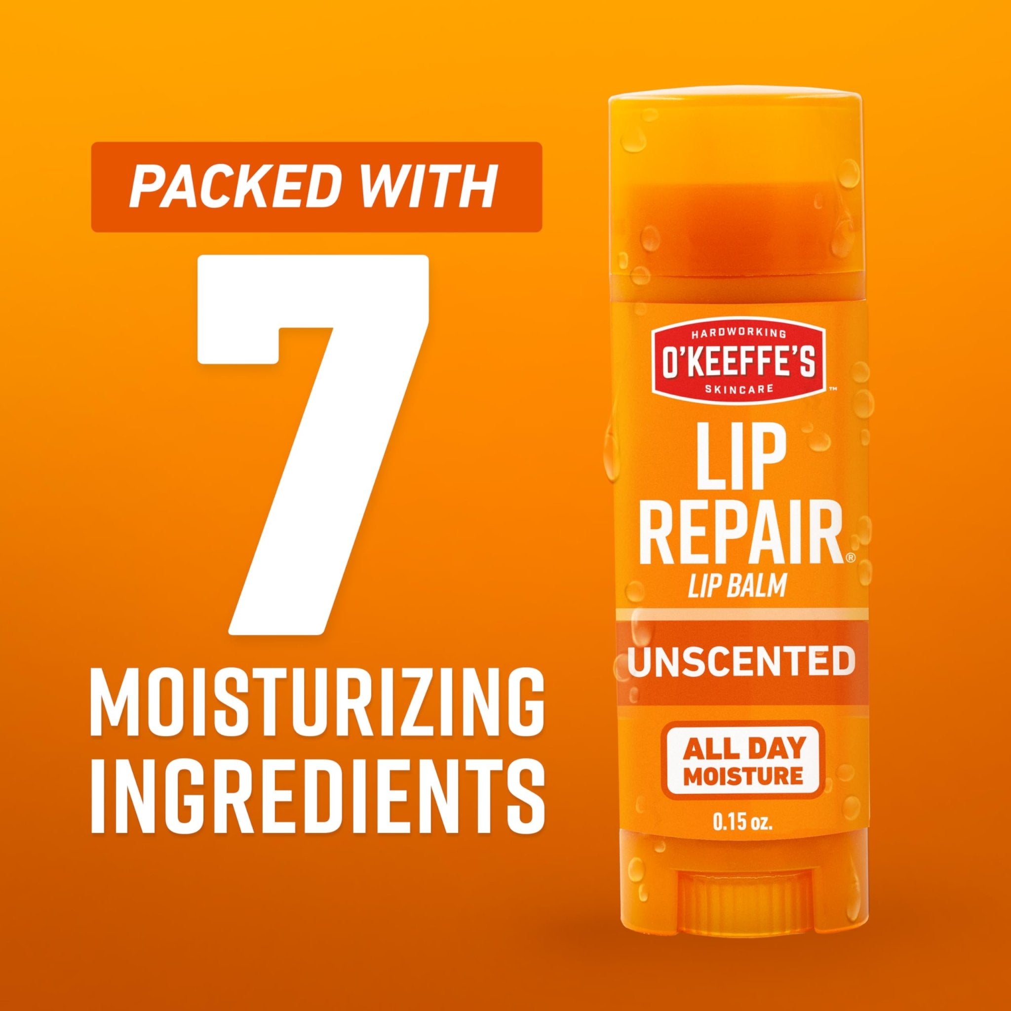 O'Keeffe's Lip Repair Unscented Lip Balm for Dry, Cracked Lips - Stick (3 Pack) - Moisturizer for Very Dry Lips - TrustMedUSA