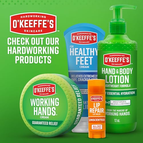 O'Keeffe's Lip Repair Unscented Lip Balm for Dry, Cracked Lips - Stick (3 Pack) - Moisturizer for Very Dry Lips - TrustMedUSA