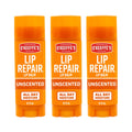 O'Keeffe's Lip Repair Unscented Lip Balm for Dry, Cracked Lips - Stick (3 Pack) - Moisturizer for Very Dry Lips - TrustMedUSA