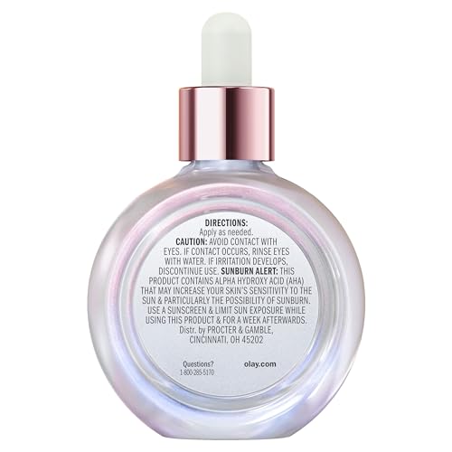 Olay Super Serum - Glow Serum for Face - Activated Niacinamide, Vitamin C & E, Collagen Peptide, AHA - 5-in-1 Benefits - Brightens, Hydrates, Smooths, Firms, Evens Tone, Proactive Anti-Aging, 1.7 Oz - TrustMedUSA