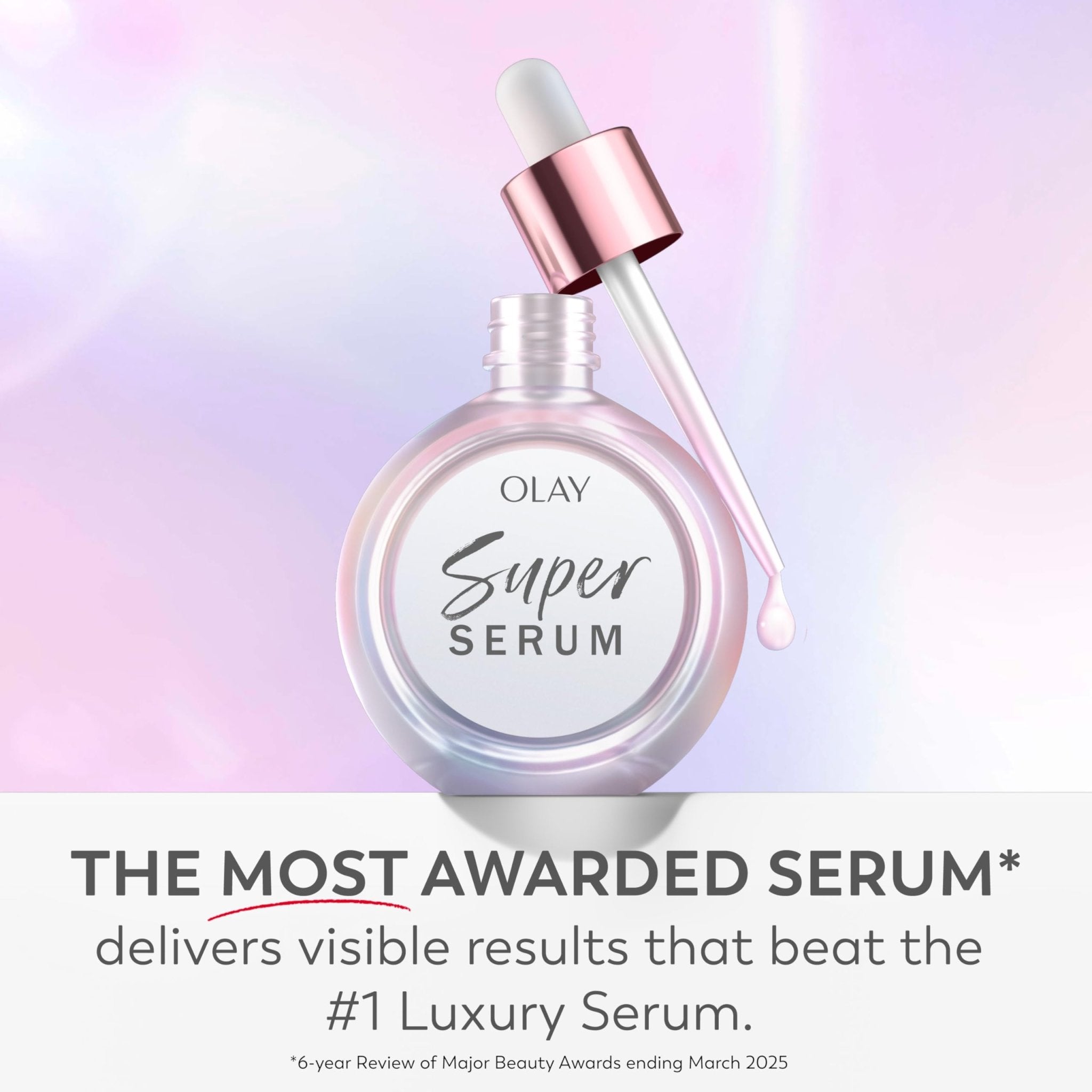 Olay Super Serum - Glow Serum for Face - Activated Niacinamide, Vitamin C & E, Collagen Peptide, AHA - 5-in-1 Benefits - Brightens, Hydrates, Smooths, Firms, Evens Tone, Proactive Anti-Aging, 1.7 Oz - TrustMedUSA